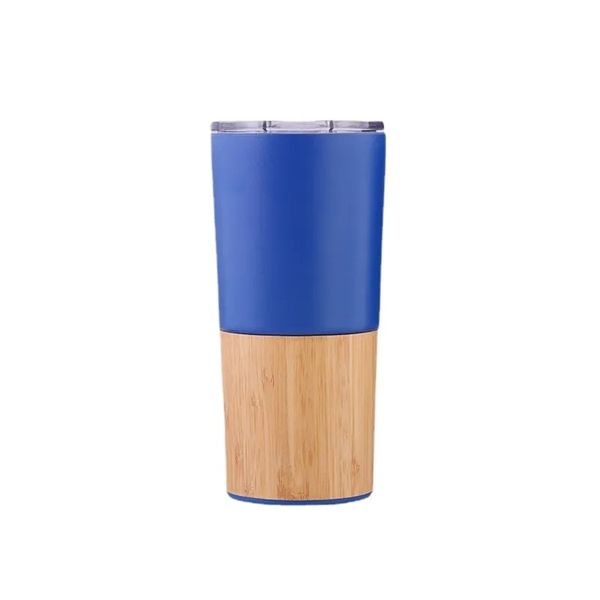 Stianless Steel Natural Bamboo Coffee Tumbler - Stianless Steel Natural Bamboo Coffee Tumbler - Image 3 of 5