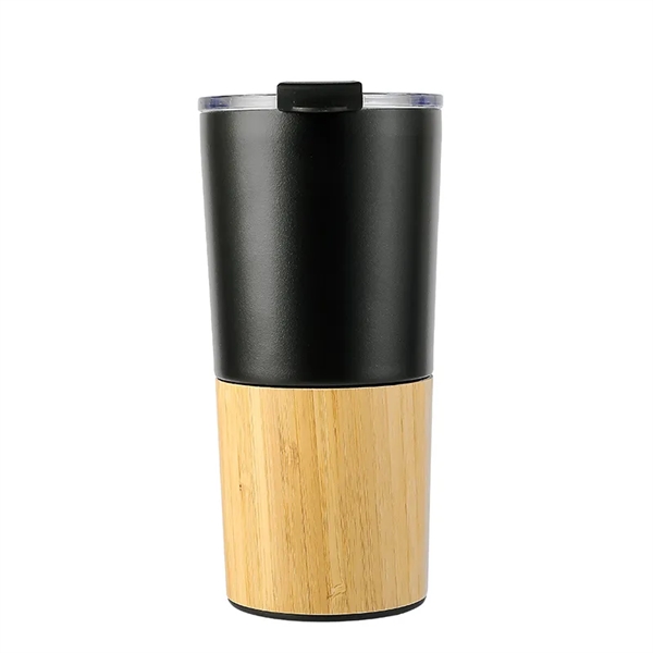 Stianless Steel Natural Bamboo Coffee Tumbler - Stianless Steel Natural Bamboo Coffee Tumbler - Image 5 of 5