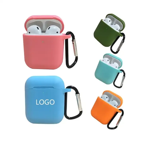 Silicone Earpuds Case Cover with Keychain - Silicone Earpuds Case Cover with Keychain - Image 1 of 5