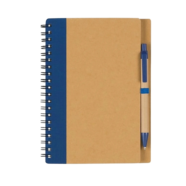 Eco-Inspired Spiral Notebook & Pen - Eco-Inspired Spiral Notebook & Pen - Image 2 of 5
