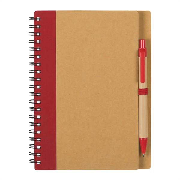 Eco-Inspired Spiral Notebook & Pen - Eco-Inspired Spiral Notebook & Pen - Image 5 of 5