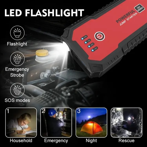 Portable Powerful Car Jump Starter Power Bank 14000mAh - Portable Powerful Car Jump Starter Power Bank 14000mAh - Image 5 of 6
