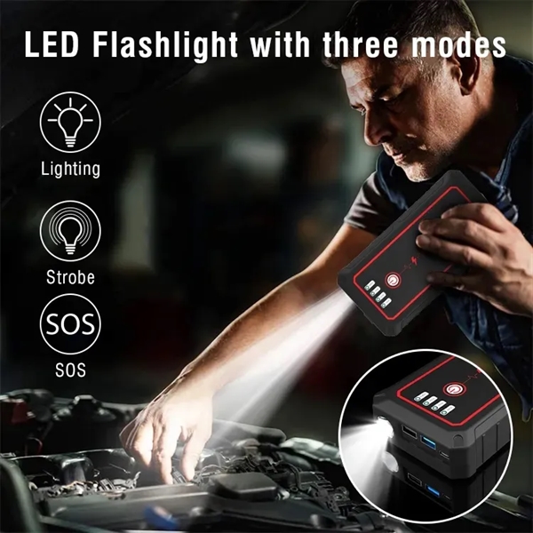 14000mAh 500A Portable Power Bank Car Jump Starter - 14000mAh 500A Portable Power Bank Car Jump Starter - Image 3 of 5