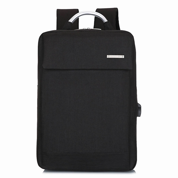 Mens Business Travel USB Charging Backpack - Mens Business Travel USB Charging Backpack - Image 2 of 4