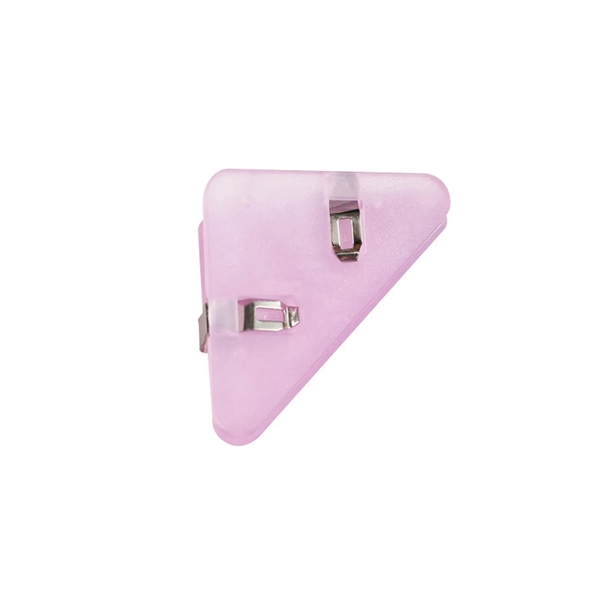 Triangular Transparent File Corner Clip - Triangular Transparent File Corner Clip - Image 1 of 7