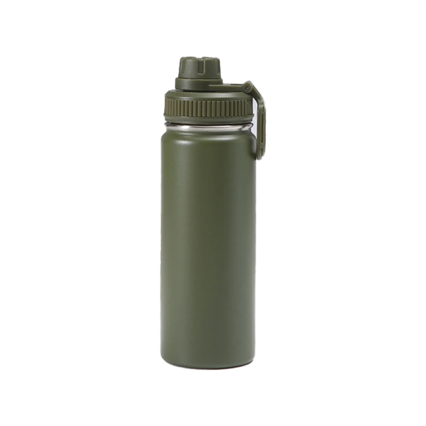 Stainless Steel Outdoor Large Capacity Sport Bottle & Handle - Stainless Steel Outdoor Large Capacity Sport Bottle & Handle - Image 5 of 6