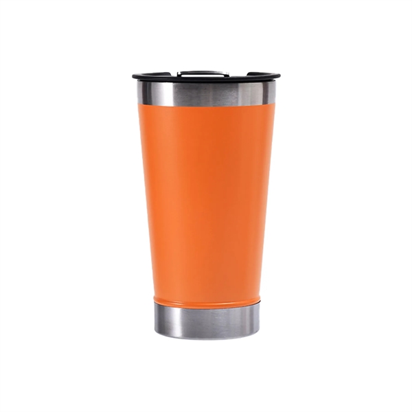 Stainless Steel Beer Mug With Built In Bottle Opener - Stainless Steel Beer Mug With Built In Bottle Opener - Image 1 of 8