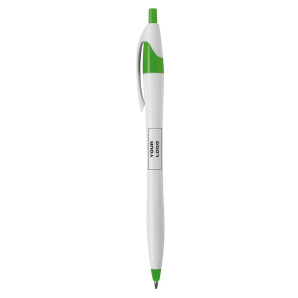 White Corporate Click Dart Pen - White Corporate Click Dart Pen - Image 1 of 6