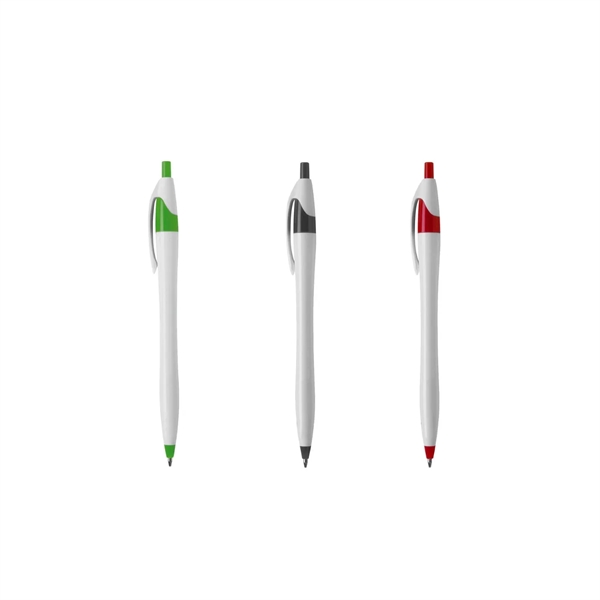 White Corporate Click Dart Pen - White Corporate Click Dart Pen - Image 3 of 6