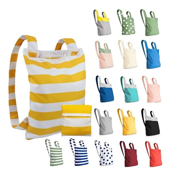 Convertible Tote Backpack With Adjustable Strap - Convertible Tote Backpack With Adjustable Strap - Image 0 of 22