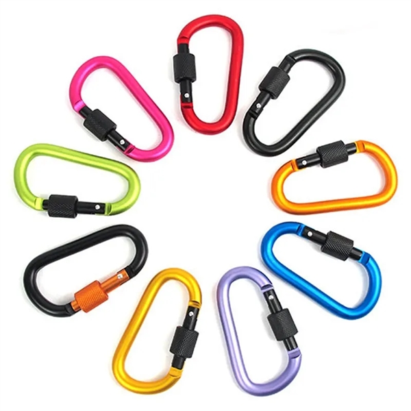 Carabiner Keychain with Polyester Strap - Carabiner Keychain with Polyester Strap - Image 1 of 9