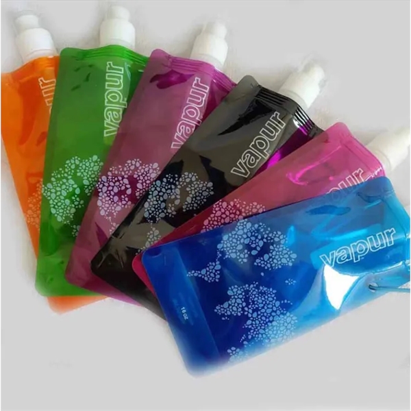 16 Oz. BPA-Free Foldable and Reusable Water Bottle ( 480ML ) - 16 Oz. BPA-Free Foldable and Reusable Water Bottle ( 480ML ) - Image 1 of 3