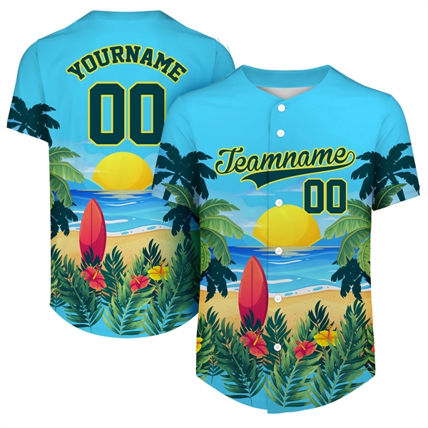 Custom Button Down Baseball Jersey (Full Dye Sublimation) - Custom Button Down Baseball Jersey (Full Dye Sublimation) - Image 2 of 35