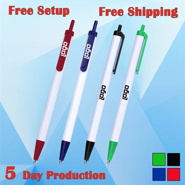 Click-action Ballpoint Pen w/ Clip-Free Set Up & Shipping - Click-action Ballpoint Pen w/ Clip-Free Set Up & Shipping - Image 0 of 0