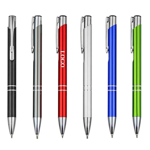 Retractable Aluminum Ballpoint Pen - Retractable Aluminum Ballpoint Pen - Image 0 of 8