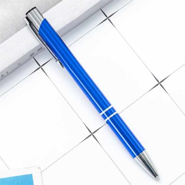 Retractable Aluminum Ballpoint Pen - Retractable Aluminum Ballpoint Pen - Image 1 of 8