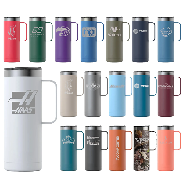 RTIC 20oz. Stainless Steel Travel Mugs - RTIC 20oz. Stainless Steel Travel Mugs - Image 0 of 37