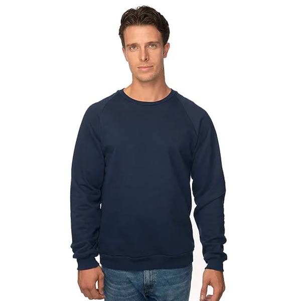 Full Color DTG US-made Organic Raglan Crewneck Sweatshirt - Full Color DTG US-made Organic Raglan Crewneck Sweatshirt - Image 0 of 1