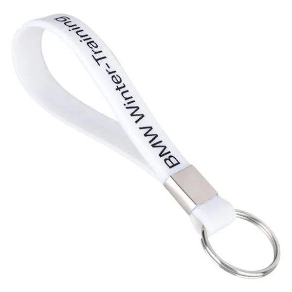 Silicone Wristband Keychain - Silicone Wristband Keychain - Image 0 of 2