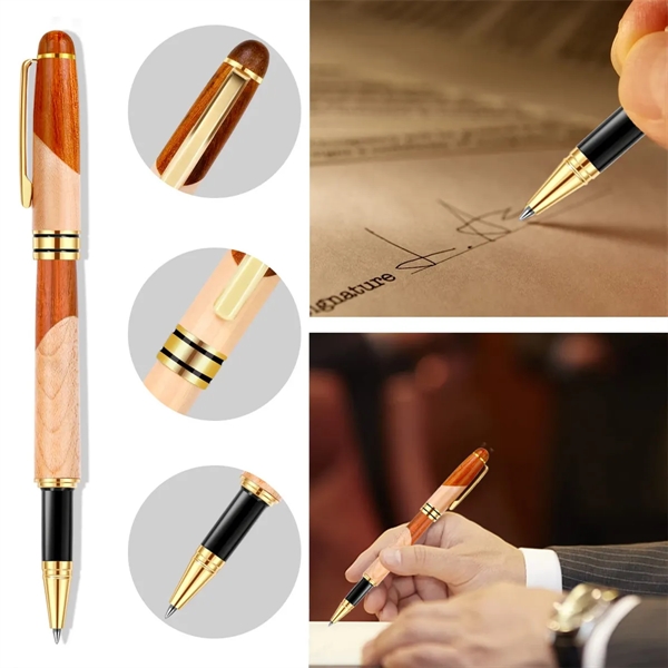 Wooden Ballpoint Pen Gift Set - Wooden Ballpoint Pen Gift Set - Image 1 of 3