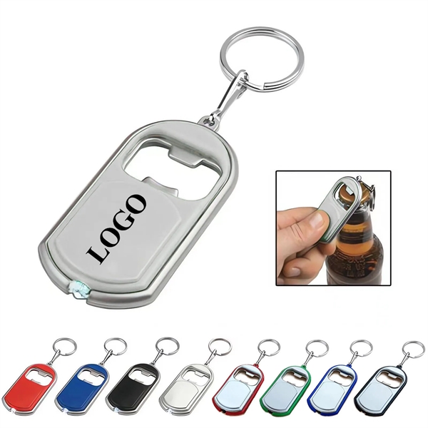 Bottle Opener Key Chain with LED Light - Bottle Opener Key Chain with LED Light - Image 0 of 5