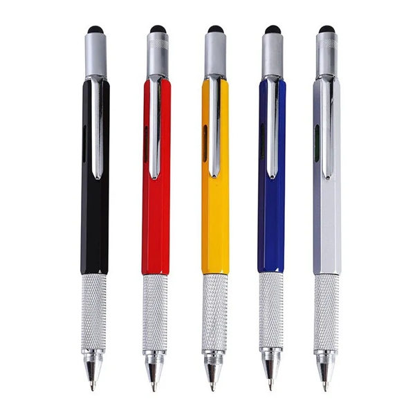 6 In 1 Multitool Pen With Ruler - 6 In 1 Multitool Pen With Ruler - Image 3 of 3