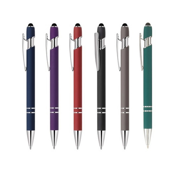 Stylus-4561 Soft Touch Aluminum Ballpoint Pen - Stylus-4561 Soft Touch Aluminum Ballpoint Pen - Image 0 of 6