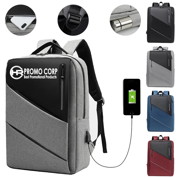 Luxury Custom Business Laptop Backpack - Luxury Custom Business Laptop Backpack - Image 0 of 8