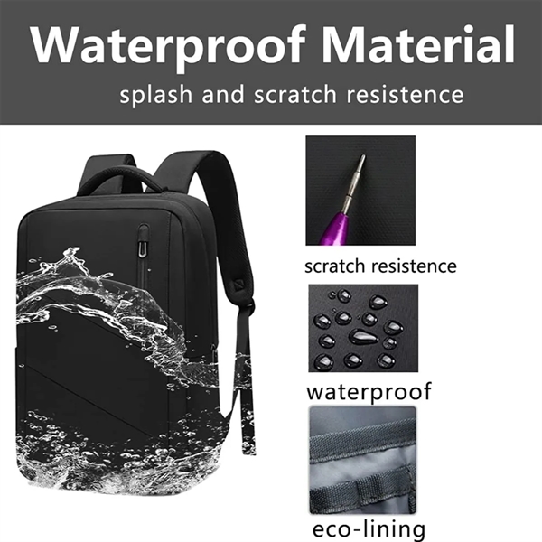 Luxury Custom Business Laptop Backpack - Luxury Custom Business Laptop Backpack - Image 5 of 8