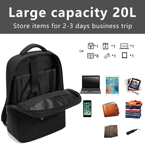 Luxury Custom Business Laptop Backpack - Luxury Custom Business Laptop Backpack - Image 8 of 8