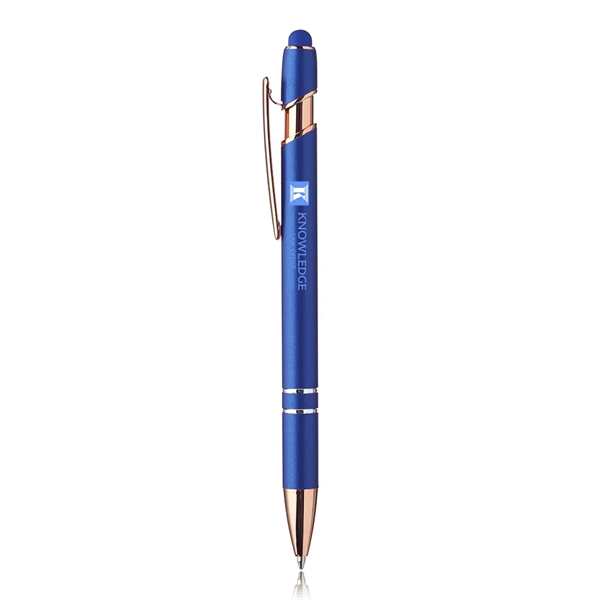 Majesty Stylus Pen with Rose Gold Trim - Majesty Stylus Pen with Rose Gold Trim - Image 1 of 5