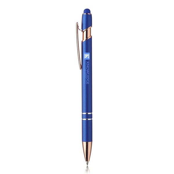 Majesty Stylus Pen with Rose Gold Trim - Majesty Stylus Pen with Rose Gold Trim - Image 1 of 2