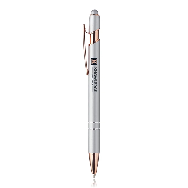 Majesty Stylus Pen with Rose Gold Trim - Majesty Stylus Pen with Rose Gold Trim - Image 2 of 2