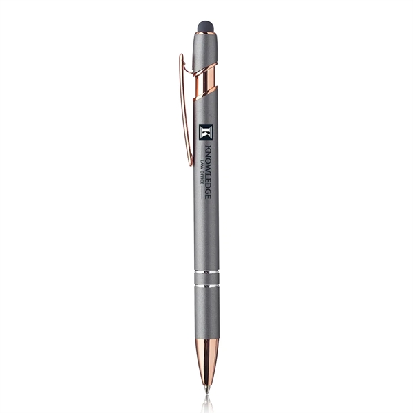 Majesty Stylus Pen with Rose Gold Trim - Majesty Stylus Pen with Rose Gold Trim - Image 5 of 5