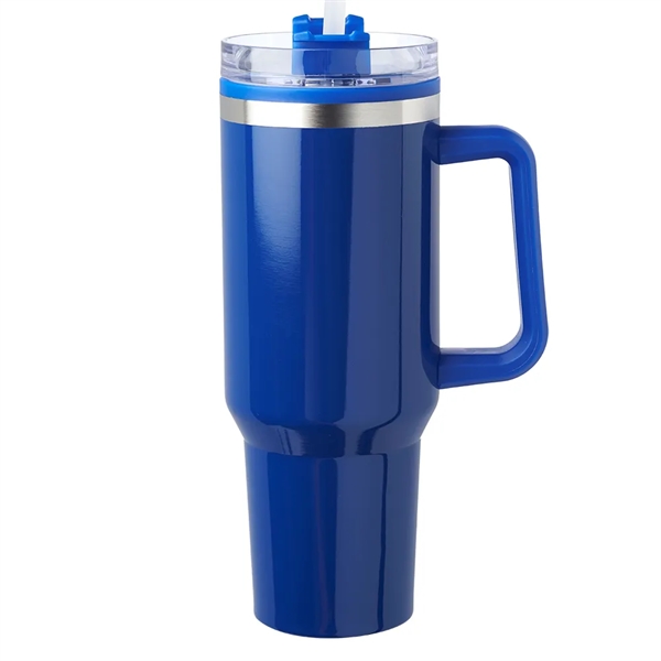 40 oz. Hugo Plastic Interior Stainless Steel Travel Mug - 40 oz. Hugo Plastic Interior Stainless Steel Travel Mug - Image 5 of 8