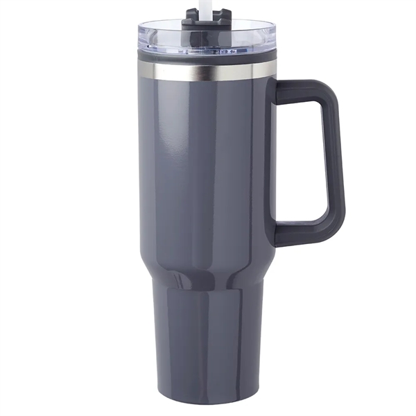 40 oz. Hugo Plastic Interior Stainless Steel Travel Mug - 40 oz. Hugo Plastic Interior Stainless Steel Travel Mug - Image 6 of 8