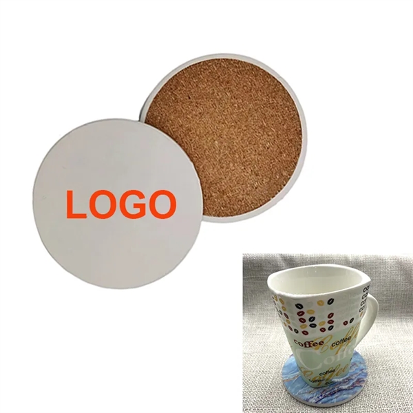 4'' Round Ceramic Coasters - 4'' Round Ceramic Coasters - Image 0 of 2