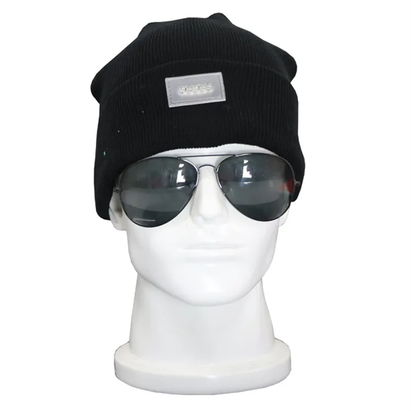 Unisex LED Beanie Hat with Light - Unisex LED Beanie Hat with Light - Image 1 of 4