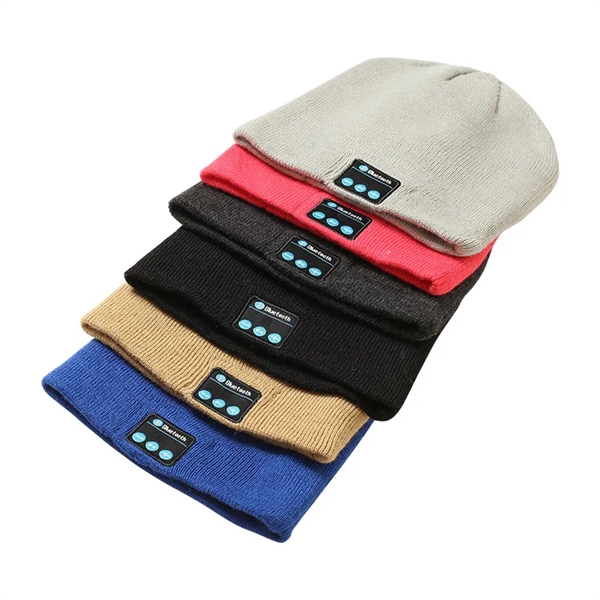 Bluetooth 5.0 Wireless Knitted Beanie - Bluetooth 5.0 Wireless Knitted Beanie - Image 2 of 5