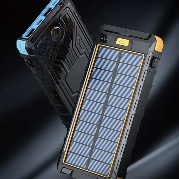 10000mAh Portable Solar Power Bank with LED lLight - 10000mAh Portable Solar Power Bank with LED lLight - Image 4 of 6