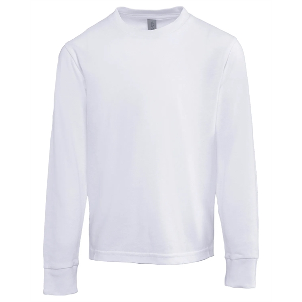 Next Level Apparel Youth Cotton Long Sleeve T-Shirt - Next Level Apparel Youth Cotton Long Sleeve T-Shirt - Image 3 of 27