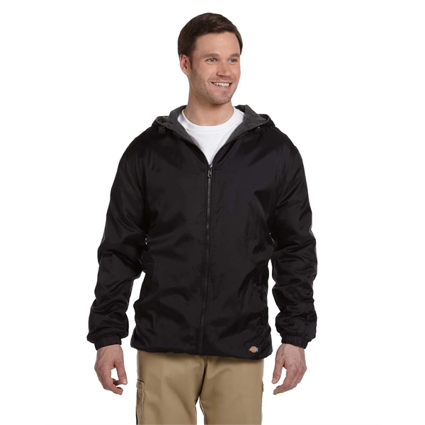 Dickies Men's Fleece-Lined Hooded Nylon Jacket - Dickies Men's Fleece-Lined Hooded Nylon Jacket - Image 0 of 9