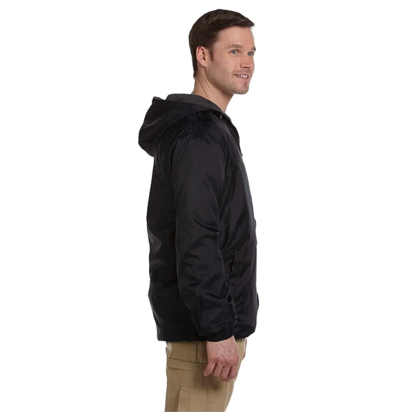 Dickies Men's Fleece-Lined Hooded Nylon Jacket - Dickies Men's Fleece-Lined Hooded Nylon Jacket - Image 6 of 9