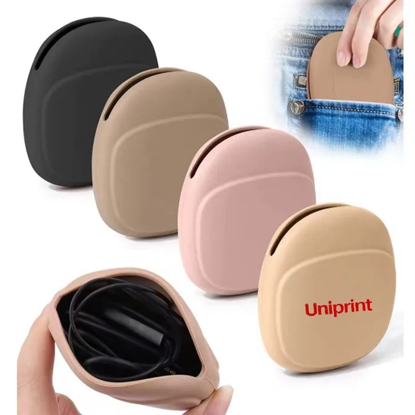 Silicone Headphone Organizer Data Cable Storage Case - Silicone Headphone Organizer Data Cable Storage Case - Image 0 of 4