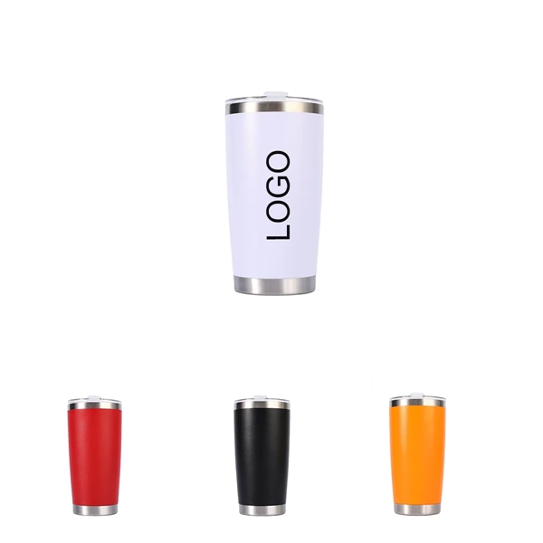20 oz. Fashion Stainless Steel Tumbler With Straw - 20 oz. Fashion Stainless Steel Tumbler With Straw - Image 0 of 1