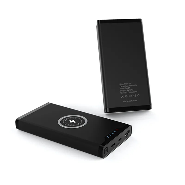 10000mAh Power Bank with 5W Wirelss Charger - 10000mAh Power Bank with 5W Wirelss Charger - Image 1 of 5