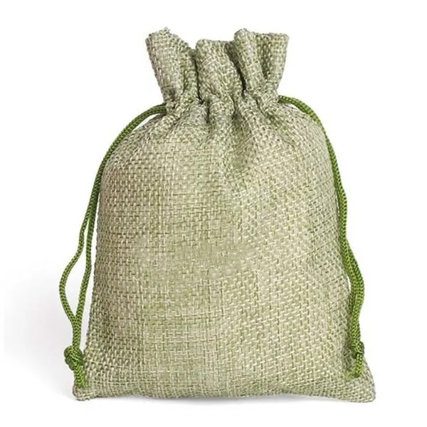 Custom Jute Drawstring Bag - Custom Jute Drawstring Bag - Image 3 of 6