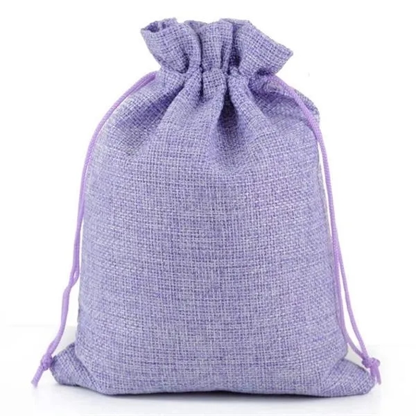 Custom Jute Drawstring Bag - Custom Jute Drawstring Bag - Image 4 of 6