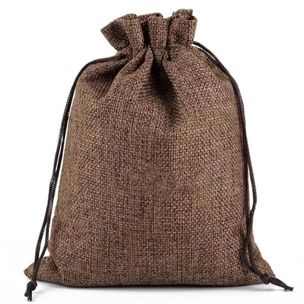 Custom Jute Drawstring Bag - Custom Jute Drawstring Bag - Image 5 of 6