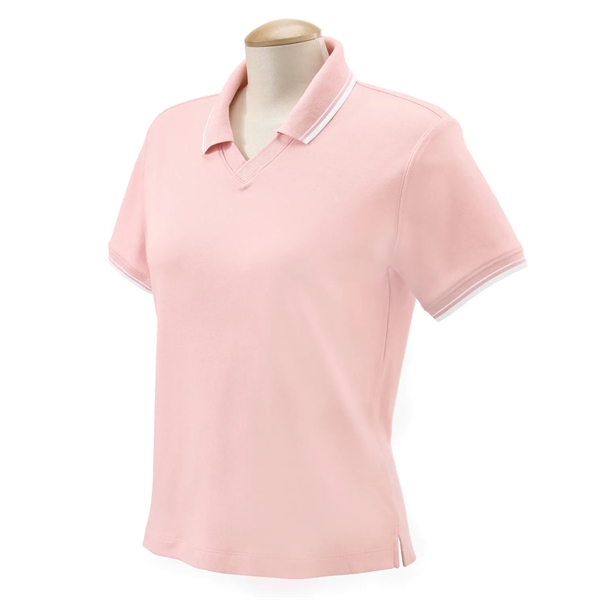 Devon & Jones Ladies' Tipped Perfect Pima Interlock Polo - Devon & Jones Ladies' Tipped Perfect Pima Interlock Polo - Image 4 of 18